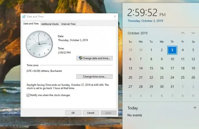 Windows Date and Time Synchronization
