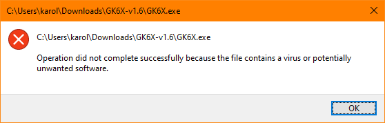 What Results in the Error Message "Operation Did Not Complete Successfully"?