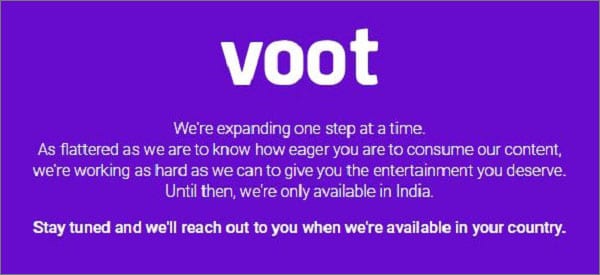 Use A VPN To Bypass “Voot In USA”?