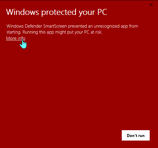 Windows Protected Your PC