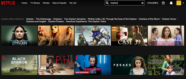 Is Orphan on Netflix