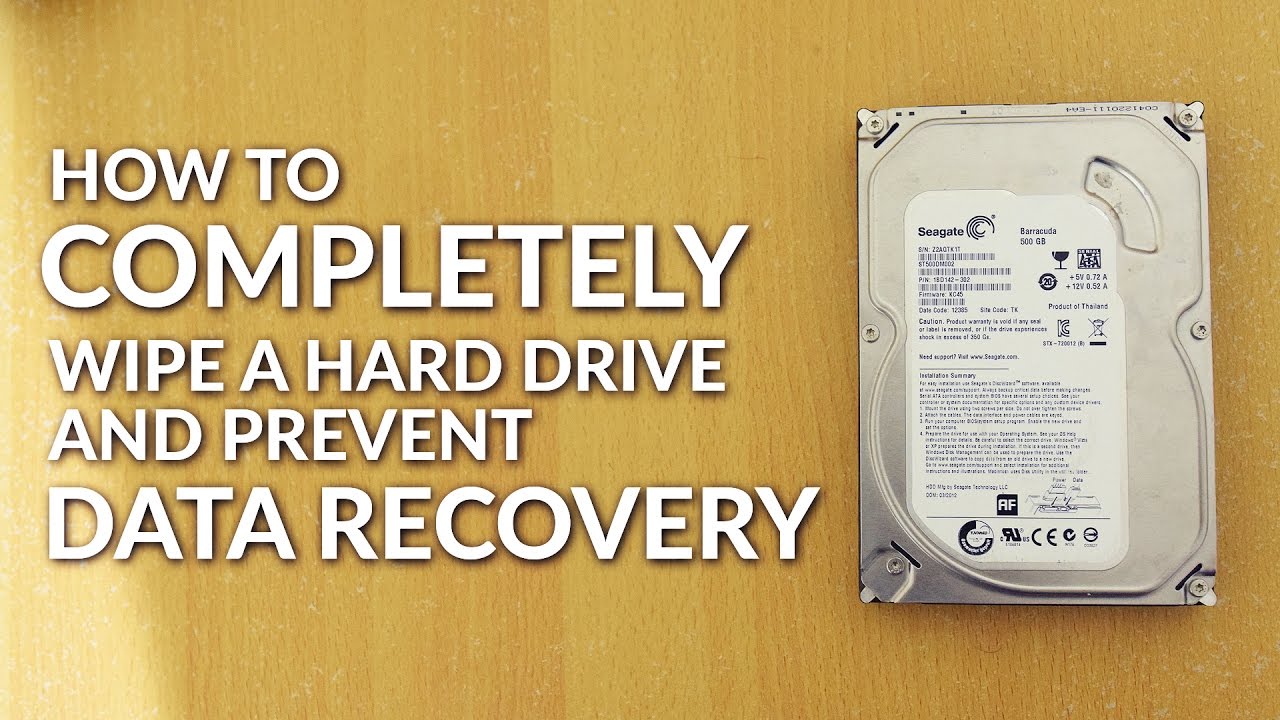 How To Wipe a Hard Drive From the Computer