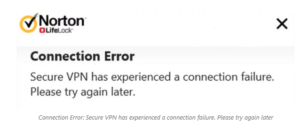 Norton Connection error: Featured image