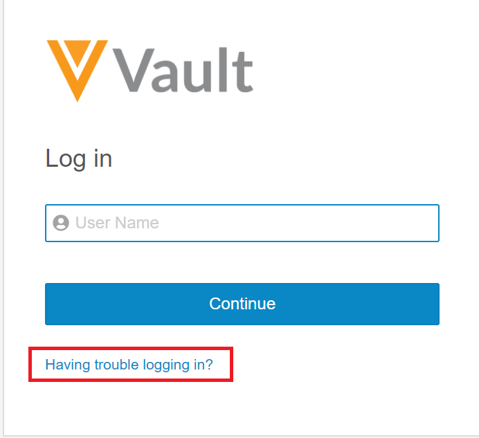 incorrect vault password issue