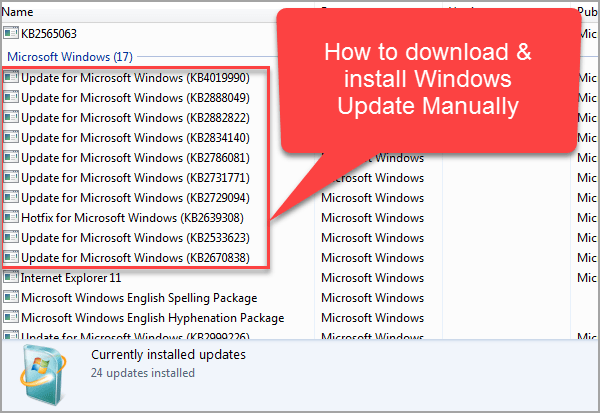 windows Update error 0x80070001
