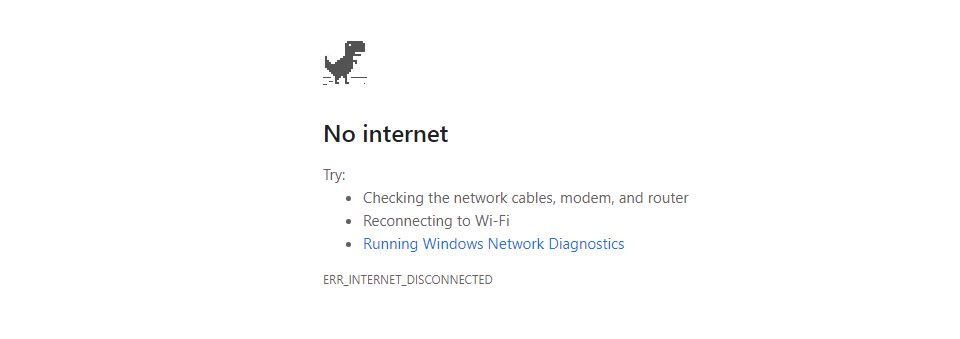 Internet Connection Lost