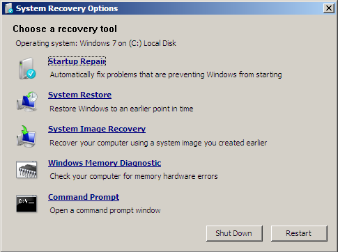 Windows 7 Factory Reset
