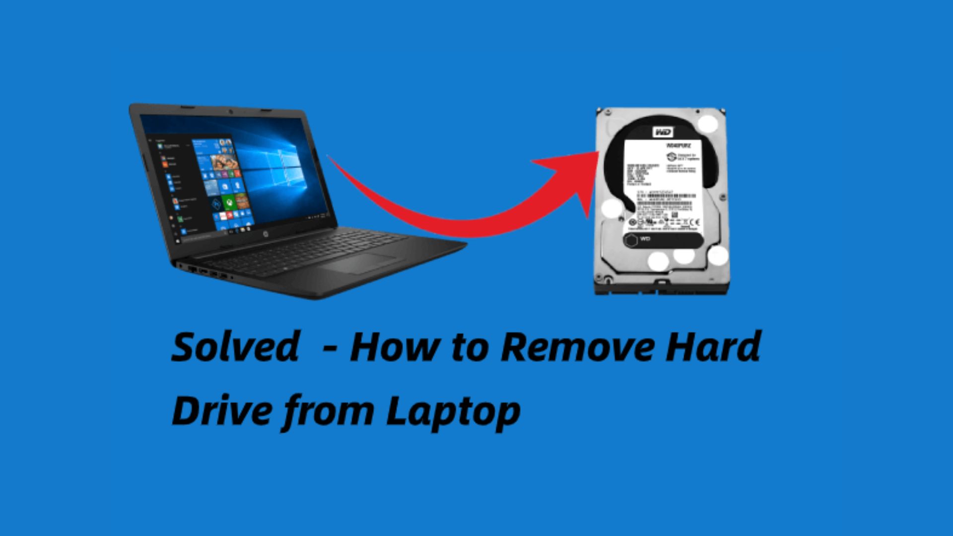 Remove Laptop Hard Drive