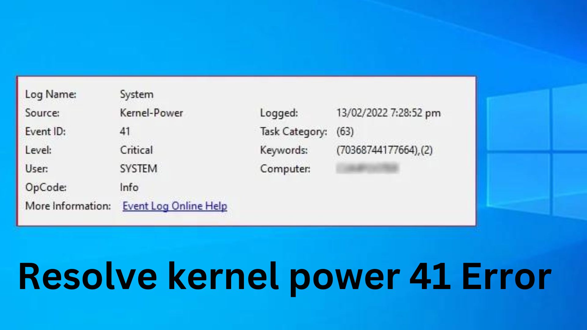 kernel power 41