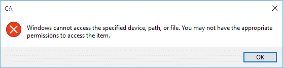 Why Windows Cannot Access The Specified Device
