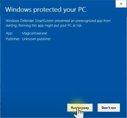 Windows Protected Your PC