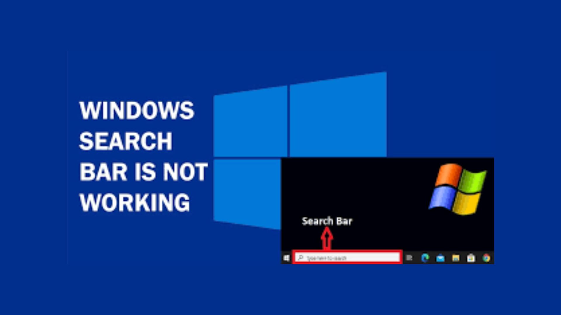 Windows Search Bar Not Working