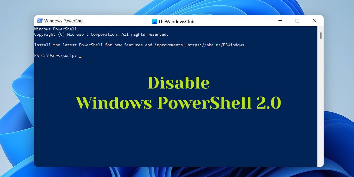Turn off Windows PowerShell.exe Temporarily