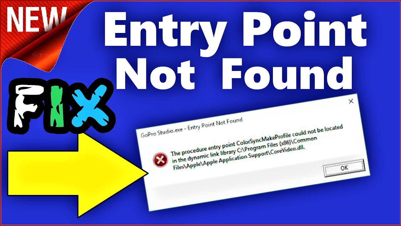 entry point not found
