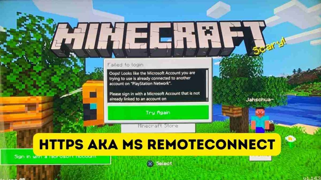 Error in Minecraft Remote Connect