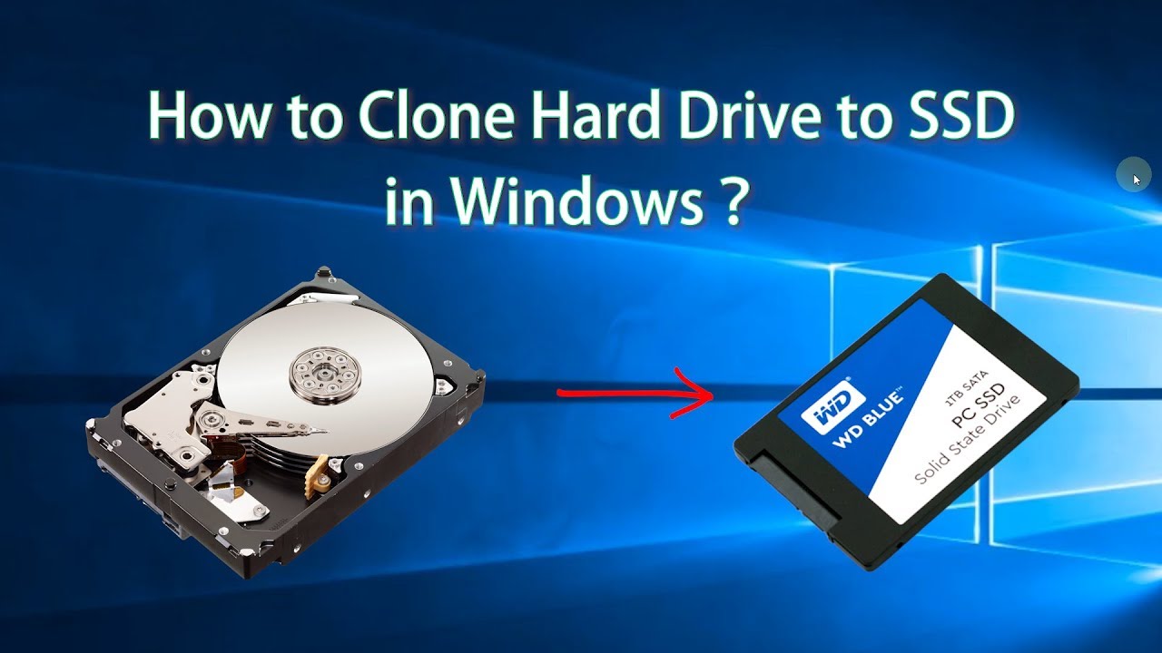 clone hard drive to an SSD.