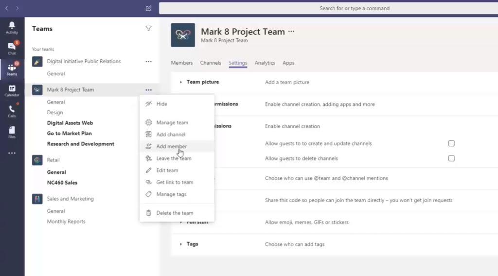 create teams meeting in desktop version 