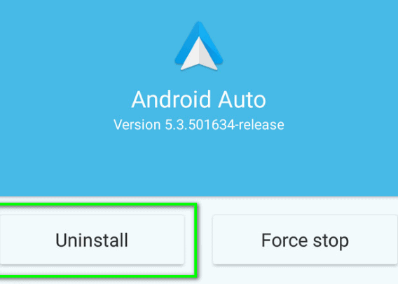 Reinstall Android Auto Application