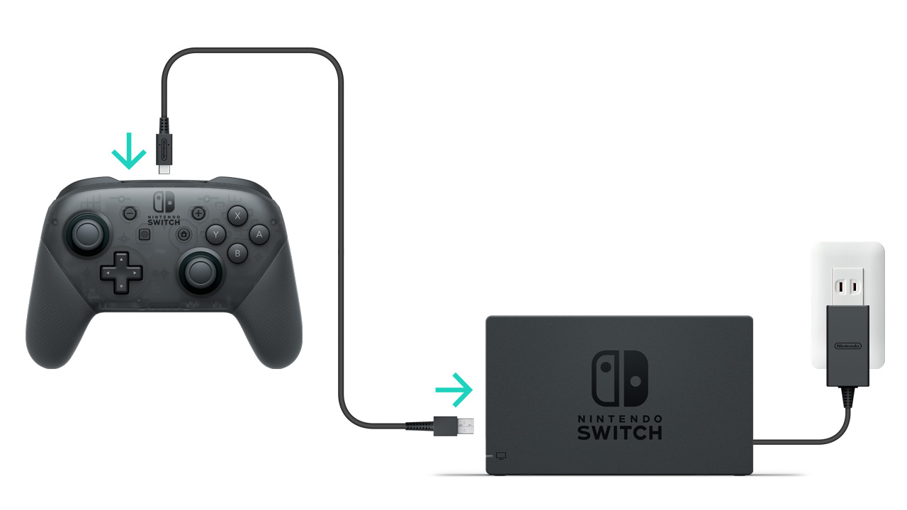 nintendo switch controller charger Using a Charging Dock 