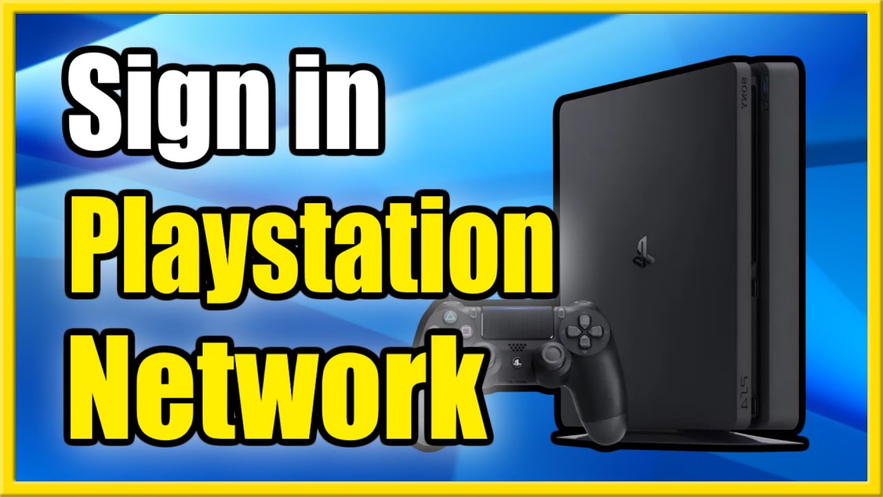 PlayStation network sign in