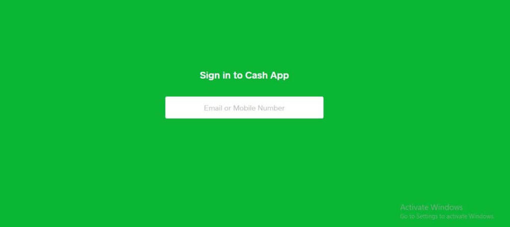 Use the Website cash app