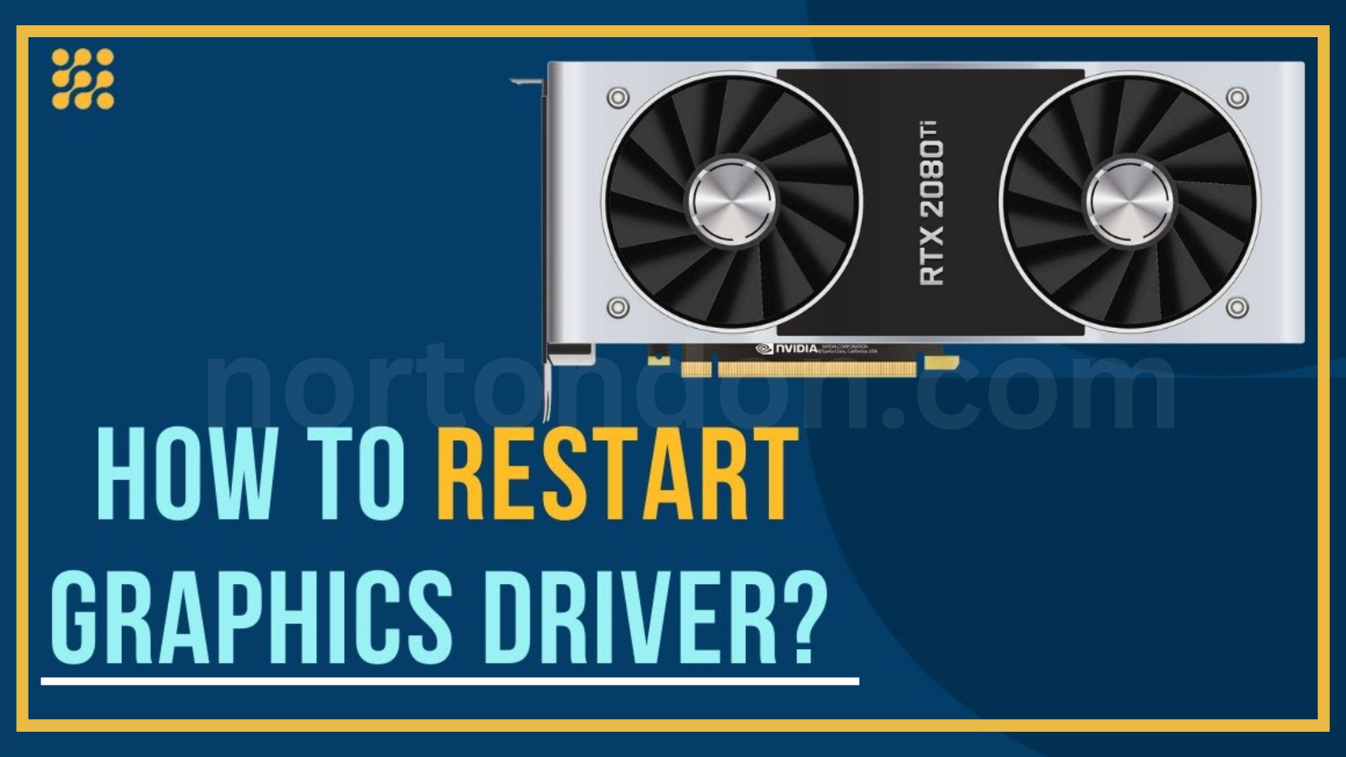 How to reset graphics driver